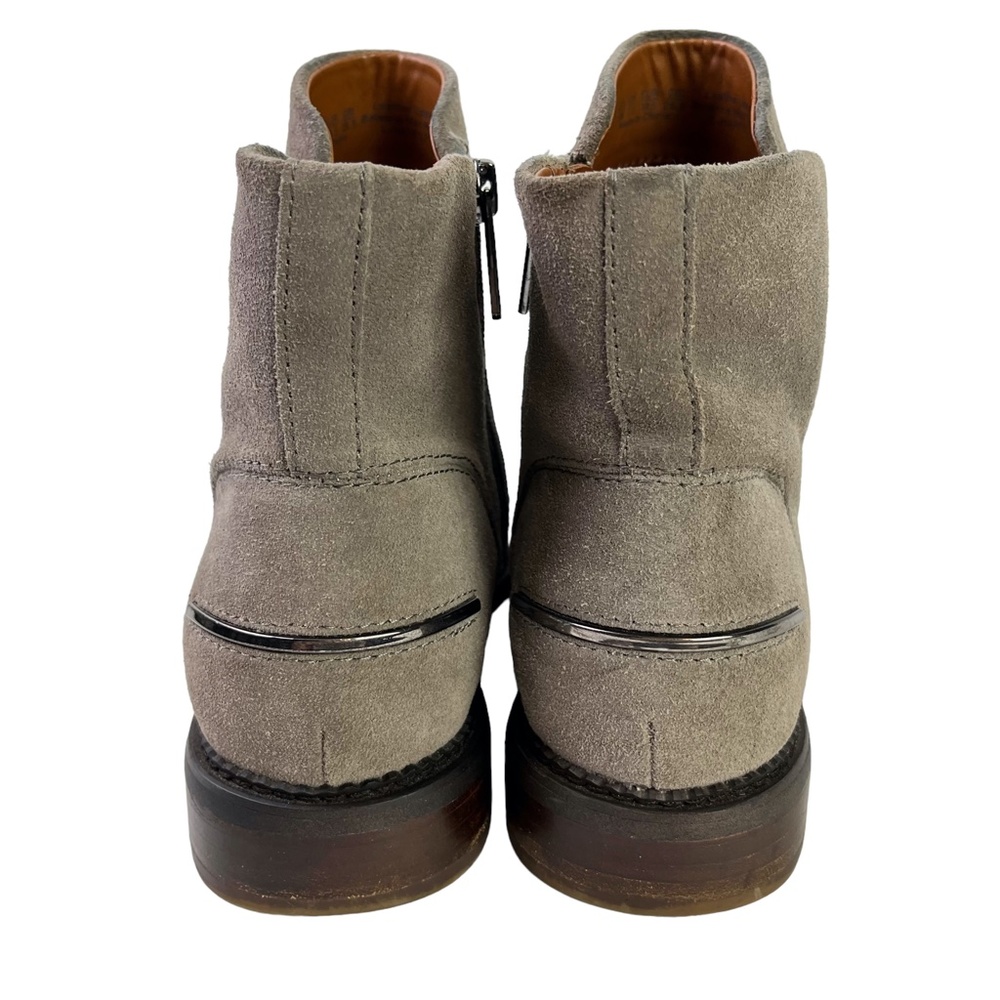 Franco Sarto Happily Women's Gray Taupe Genuine Leather Suede Ankle Boots sz 9.5 - Picture 6 of 16